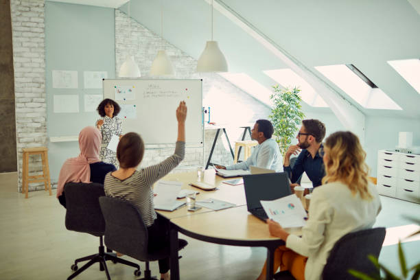 istock African Woman Holding Presentation 1089467206