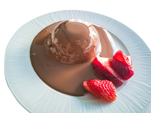 istock Dessert - Chocolate Cake with Fresh Strawberry. Isolated on the White. 1089467604