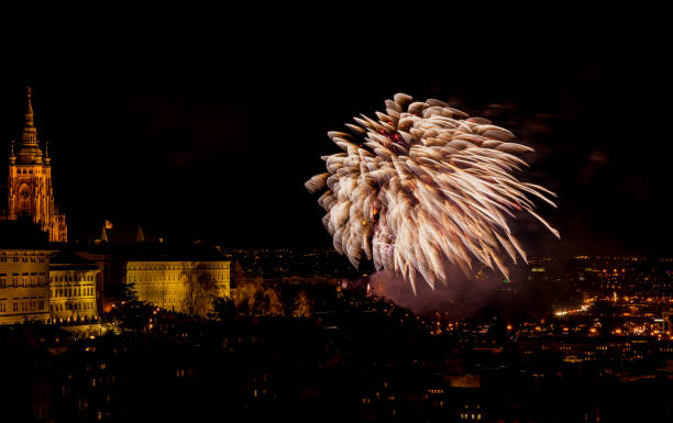 istock New Year's fireworks in Prague 1089479140