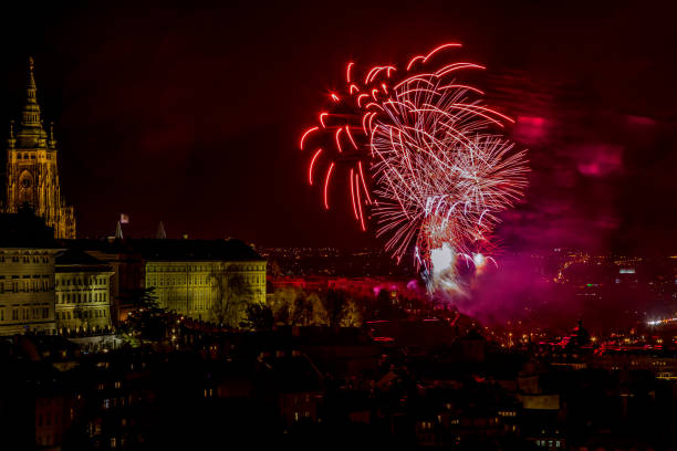 istock New Year's fireworks in Prague 1089479142
