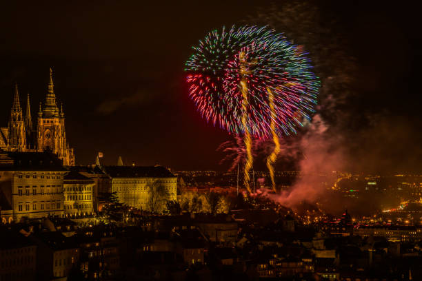 istock New Year's fireworks in Prague 1089479166