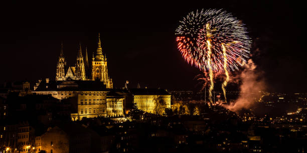 istock New Year's fireworks in Prague 1089479172