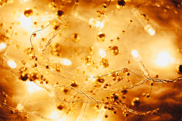istock Christmas and New Year decorations, lights background 1089480342