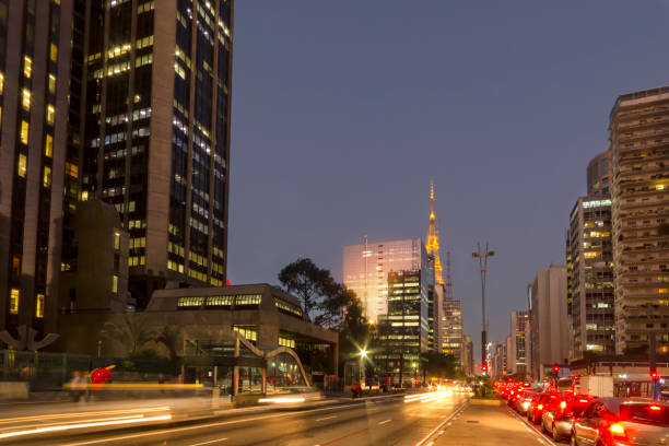 istock Paulista Avenue at night 1089493790