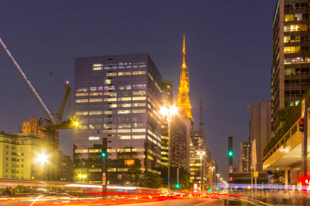 istock Paulista Avenue at night 1089493806