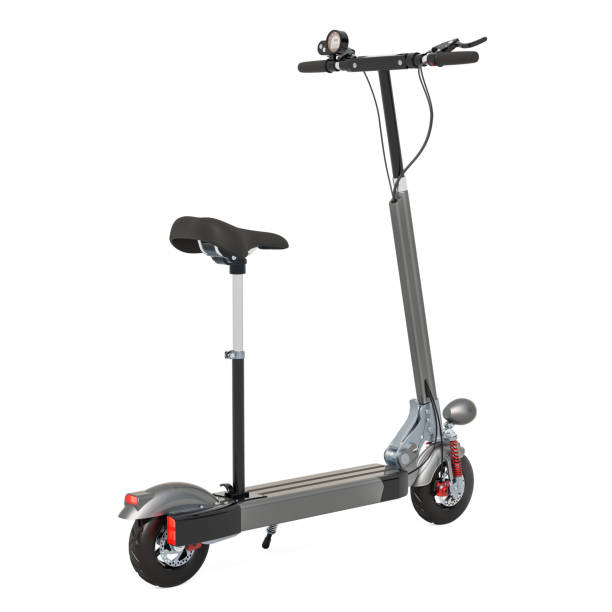 istock Electric kick scooter. 3D rendering isolated on white background 1089499360