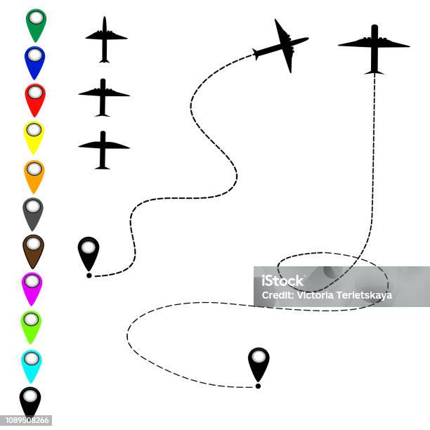 Plane Icon Vector Stock Illustration - Download Image Now - Abstract, Aerospace Industry, Air Vehicle