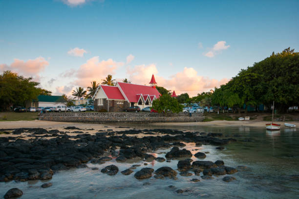 istock Famous church in Cap malheureux, Mauritius. 1089509446
