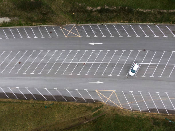 istock One car at a parking lot 1089516040