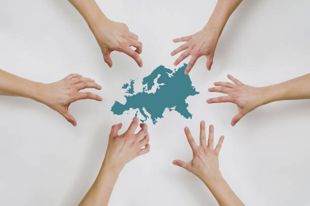 The concept of dividing Europe, political problems. Problems in the European Union, conflict in Europe. People want to seize Europe.
