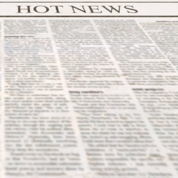 istock Newspaper with headline Hot News and old unreadable text 1089519238