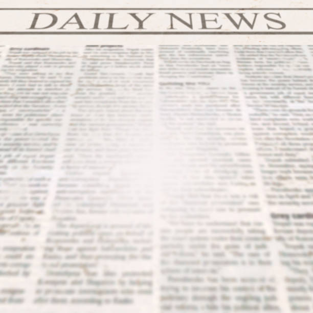 istock Daily news newspaper with headline and old unreadable text 1089519358