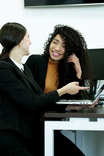 istock Coworkers in the Office look their laptop 1089527632
