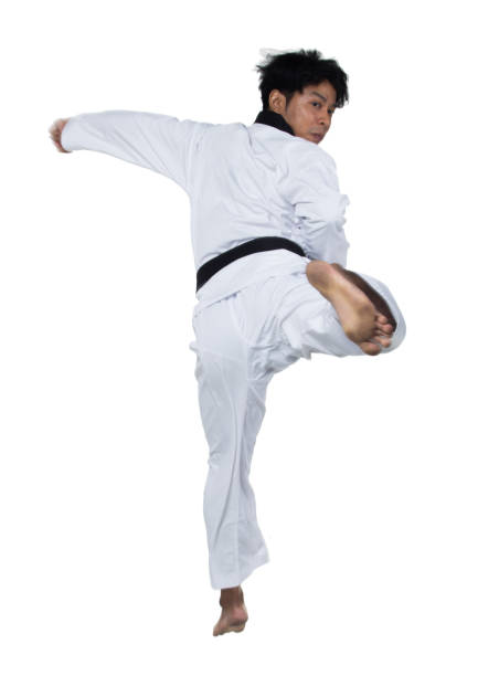 istock Master Black Belt TaeKwonDo handsome man 1089529522