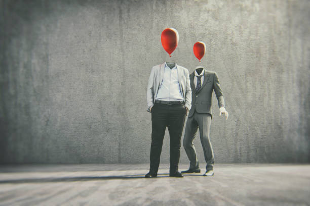 Businessmen standing on the street