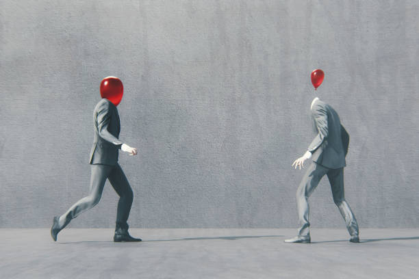 istock Confrontation of the businessmen balloons 1089554146