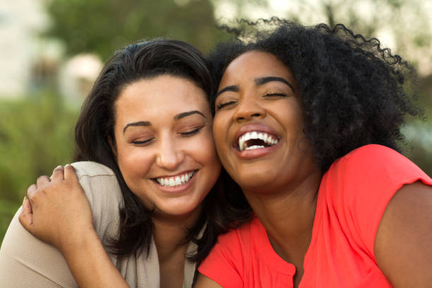 istock Multi-ethnic group of friends laughing. 1089556106