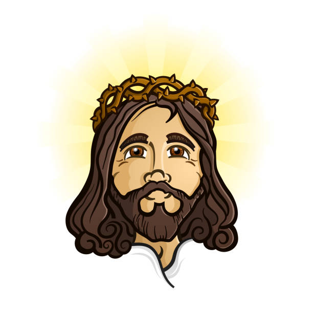 Jesus Christ The Holy Savior And Son Of God Cartoon Character Stock  Illustration - Download Image Now - iStock