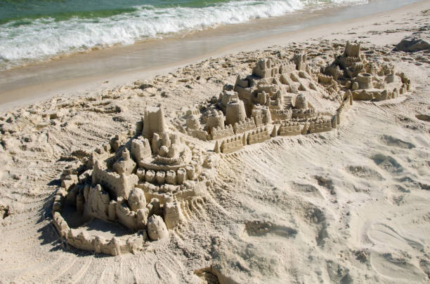 istock Sandcastle & Edge of Surf 1089594992