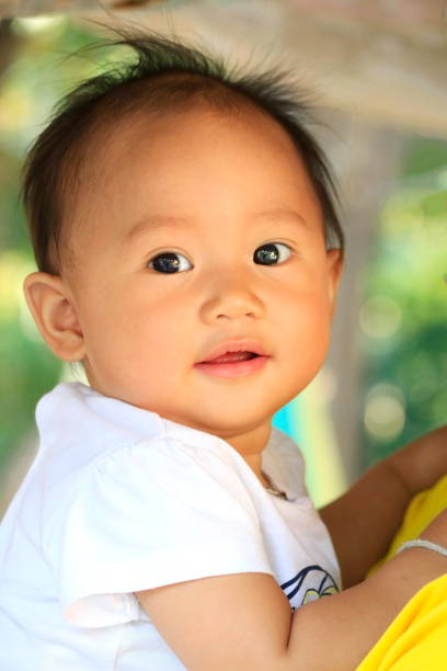 istock The face of a small child is smiling happily. 1089609764