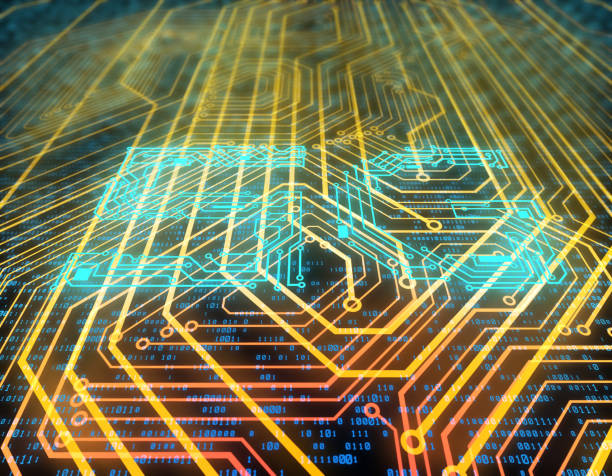 istock Electronic network technology, data transmission and storage, 5G composed of circuit boards 1089615272