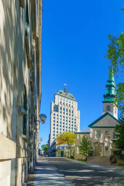 View of the Presbyterian St-Andrews church, in Quebec City, Quebec, Canada