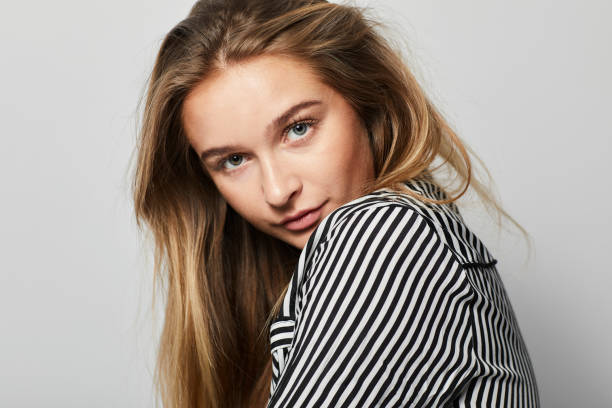 istock Pretty blond in stirpes 1089642120
