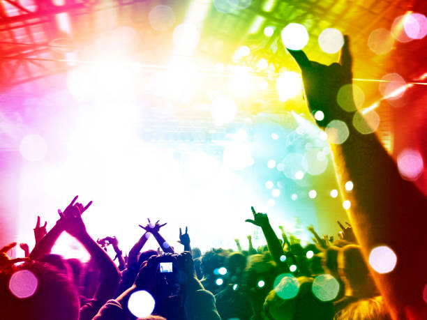 istock Concert crowd in front of a live stage 1089648094