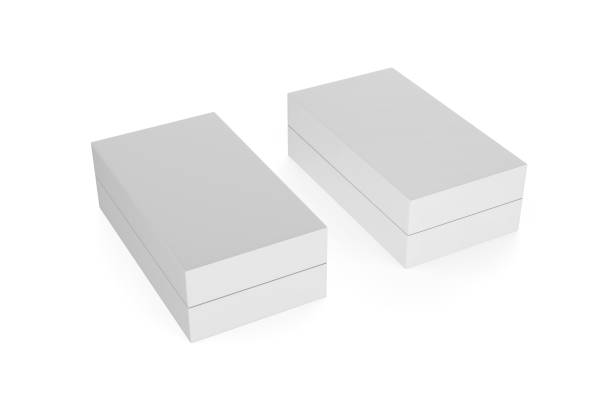 istock Template of blank closed cardboard box on isolated white background, packaging box mock up, 3d illustration 1089652664
