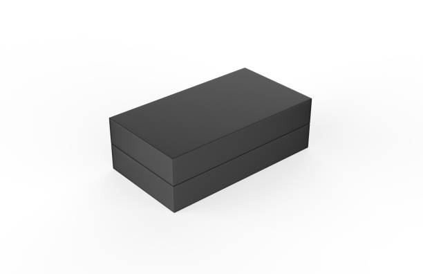 istock Template of blank closed cardboard box on isolated white background, packaging box mock up, 3d illustration 1089652680