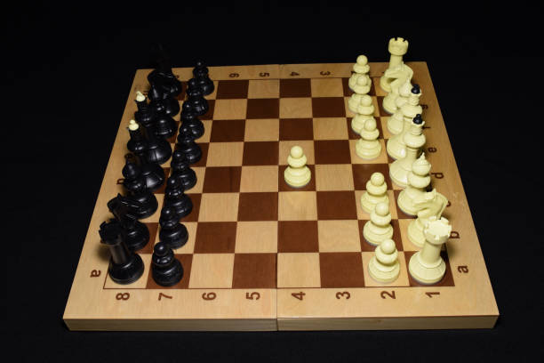 istock Wooden chessboard and the pieces for leisure concept 1089652904