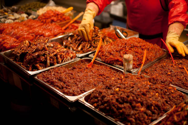 istock Traditional Korean spicy side dishes 1089655410