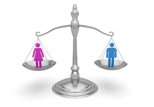 balance equality man woman 3D