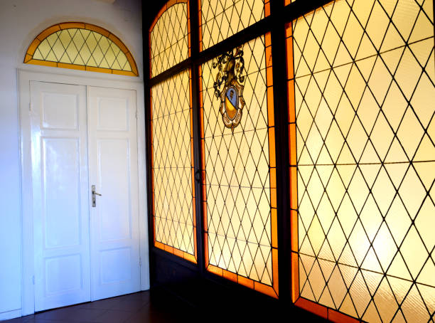 istock Ancient Stained Glass Door. 1089675774