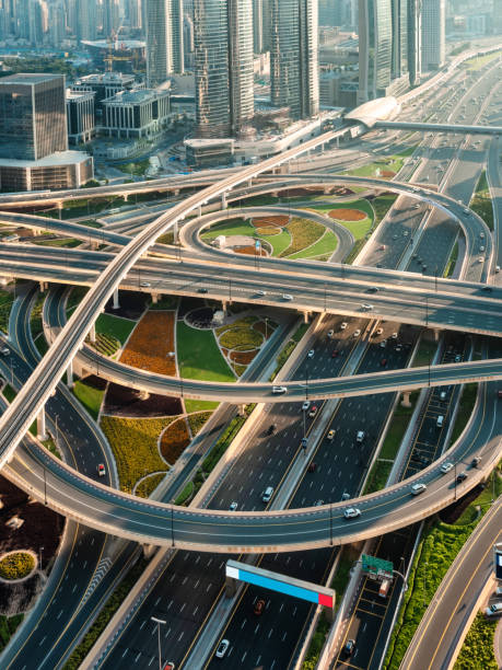 istock Aerial view of overpass, Dubai 1089679322