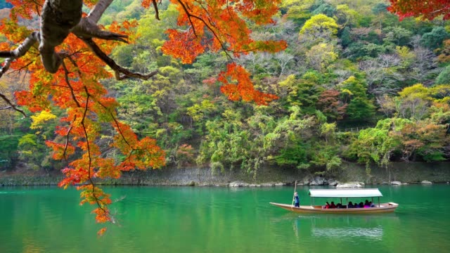 Beautiful river in Arashiyama Kyoto city