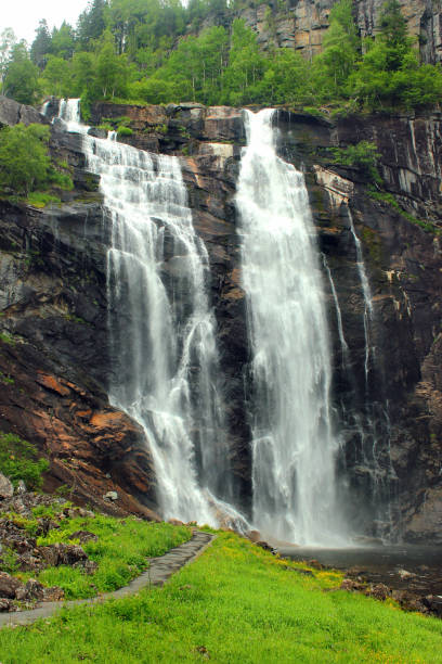 istock Skjervsfossen waterfall in Hordaland county, Norway 1089682532