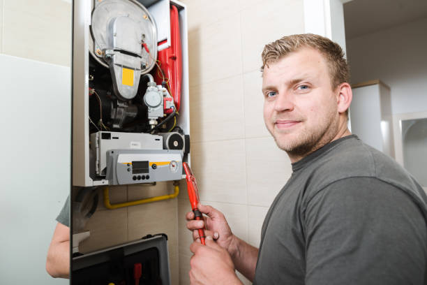 istock Technician repairing Gas Furnace 1089689410