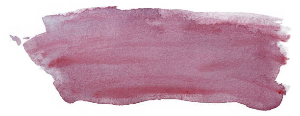istock Magenta blot spot watercolor hand-drawn on white background isolated 1089698064