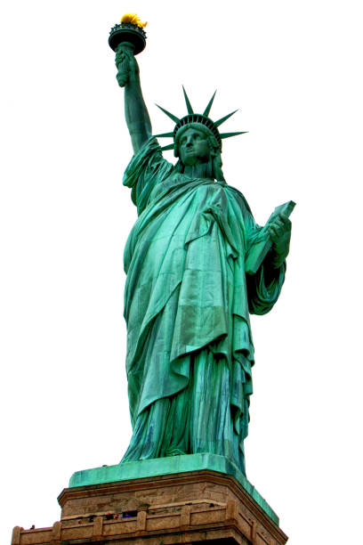 istock Statue of Liberty Isolated on White 1089723166