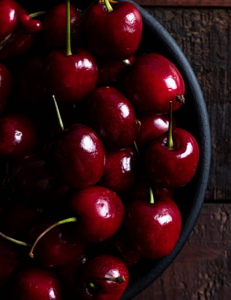 istock Top view of raw cherries 1089727872