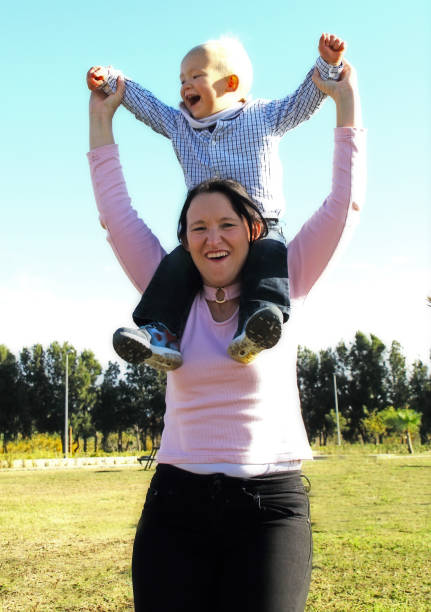 istock mother and son having fun together 1089728022