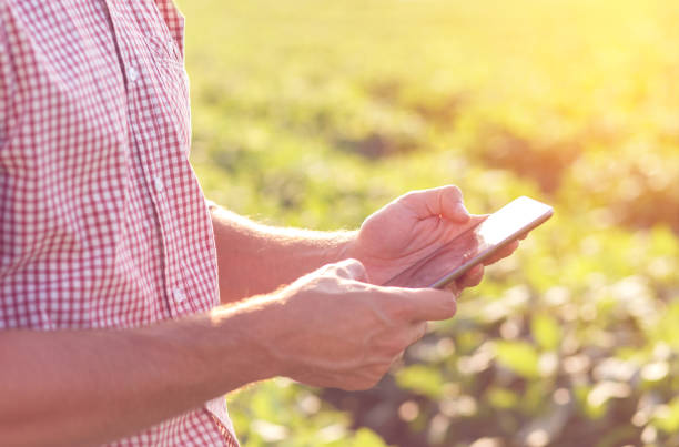 istock Young farmer standing in filed. 1089728744