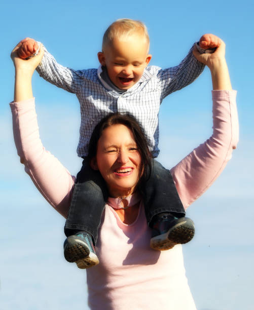 istock mother and son having fun together 1089729382