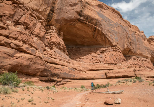 Mountainbiking close to Big Mesa, Utah.