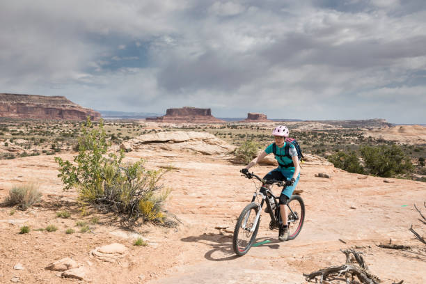 istock Scenic Navajo Rocks Trail Mountainbiking, Utah. 1089734228