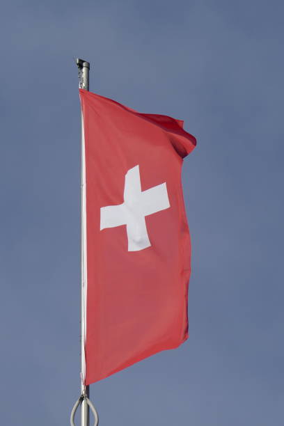 istock Swiss flag, Europe 1089736556