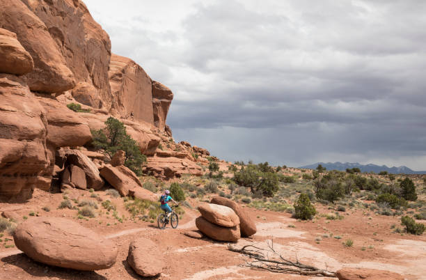 istock Scenic Mountainbiking at Big Mesa Trail, Utah. 1089736570