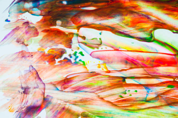 istock Abstract art colourful background. Hand-painted background.  - Image 1089740492