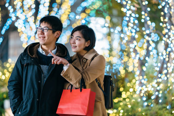 istock Young couple shopping at bight 1089741740